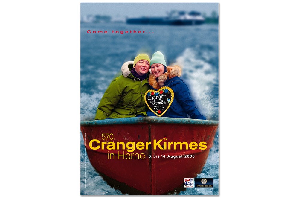Plakat des Jahres 2005 mit einem Paar in einem Boot