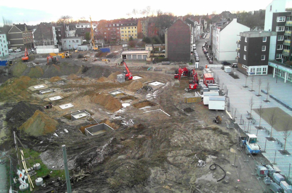 Glückaufplatz am 10. Januar 2014