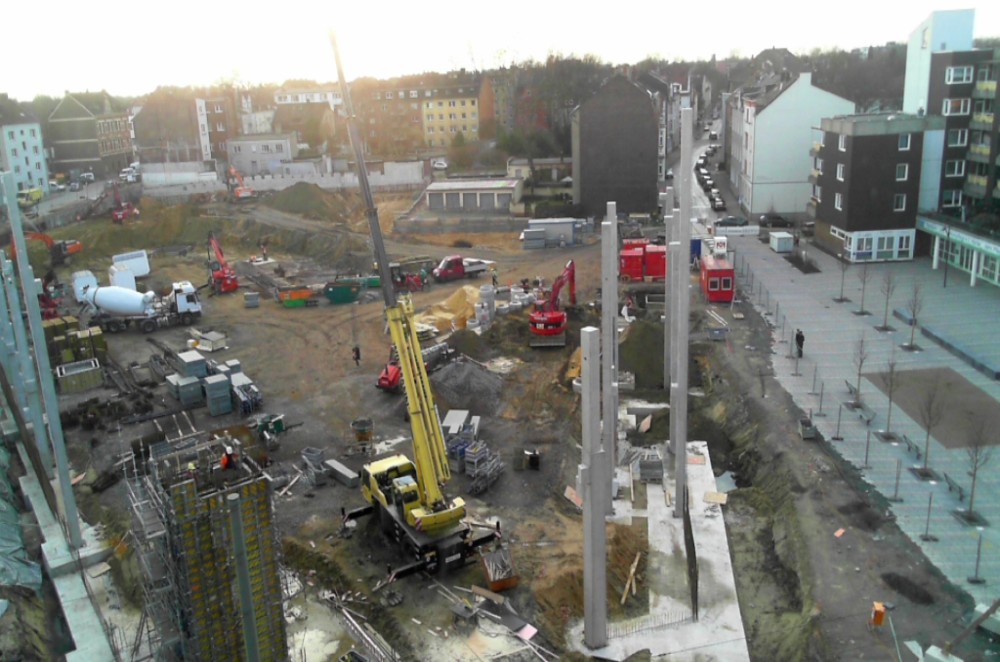 Glückaufplatz am 17. Februar 2014