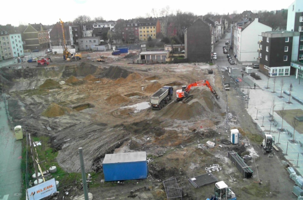 Glückaufplatz am 18. Dezember 2013