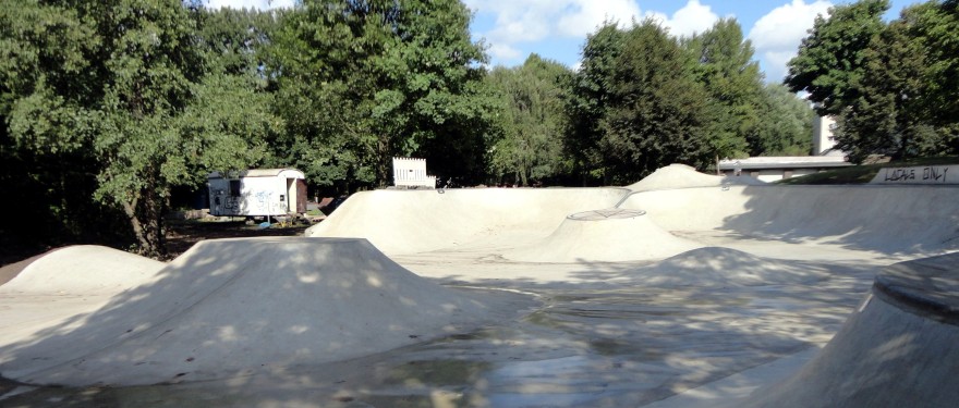 Skaterfläche während des Umbaus