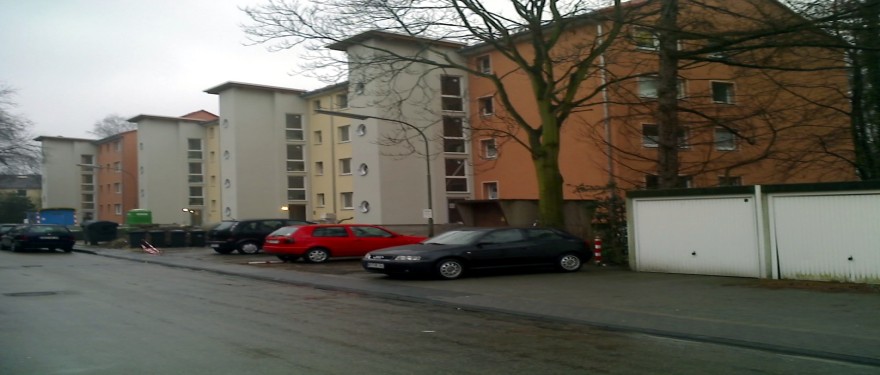 Hausfassaden in Wanne-Nord