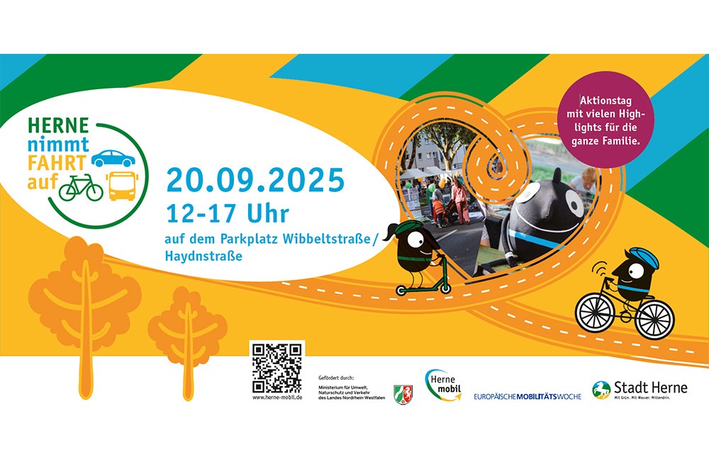 Plakat Herne nimmt Fahrt auf
