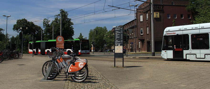 Fahrräder am Wanner Hauptbahnhof