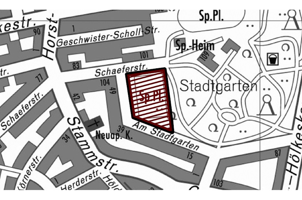 Geltungsbereich in einem Planausschnitt